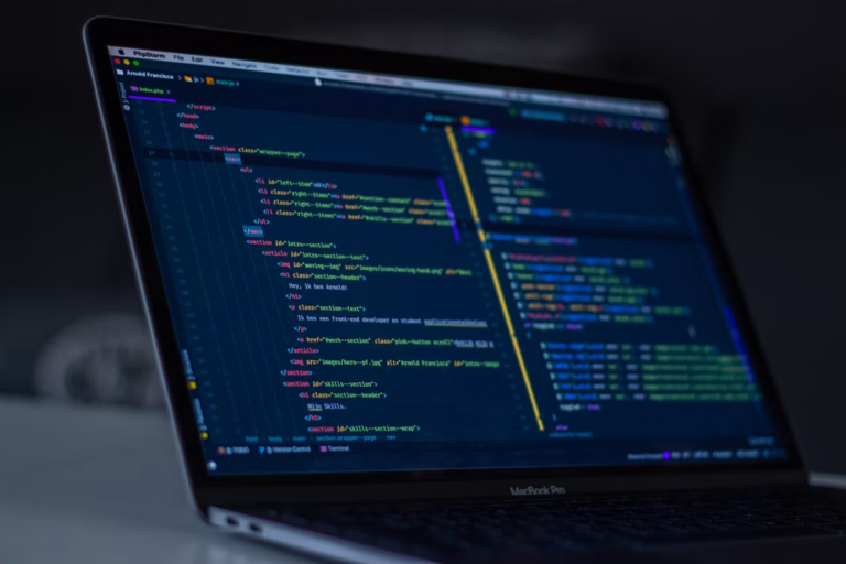 Code in a Computer screen
